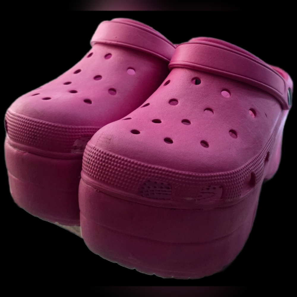 Pink Platform Clogs - Picture 2 of 2
